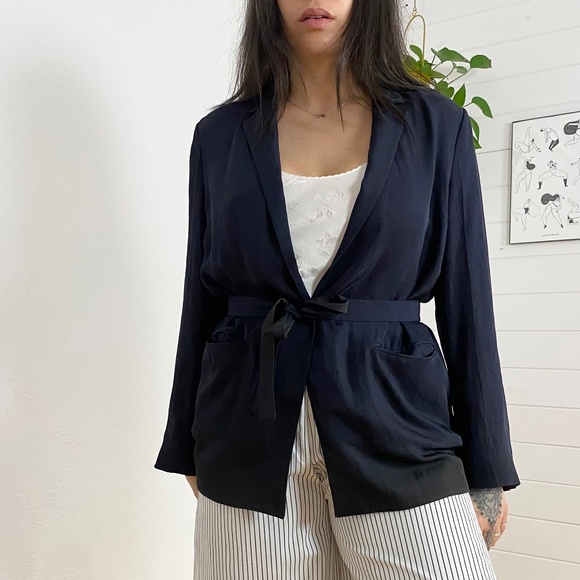 Theory washed twill blazer - Picture 7 of 7